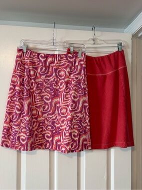 Title Nine + Old Ranch Skirt Bundle | Size Medium | Pull-On A-Line | Coral Pink